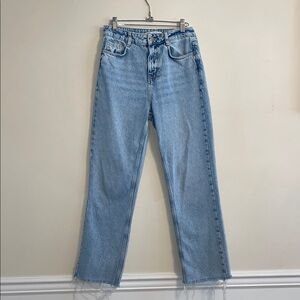 Zara Light Blue High Rise Jeans